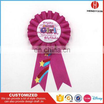 wholasle grosgrain custom colorful craft award ribbon rosette