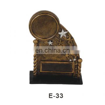 Star shape resin racing sports trophy award