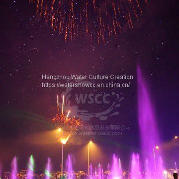 Music water dancing fountain