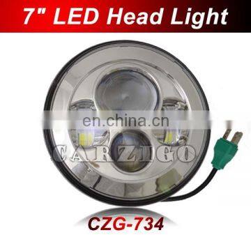 Chinese Fair Show IP68 4*4 7 Inch Round Head Light for Jeep jk Motorbike photo-3
