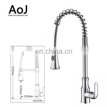 2018 Morden New Design Brass High Quality Pull Out Single Hole Kitchen Electric Faucet photo-2