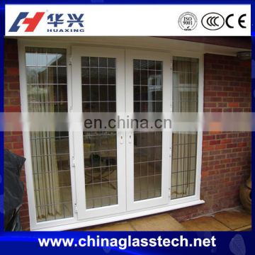 cheaper price factory deirect sales building glass swing pvc profile door cum window