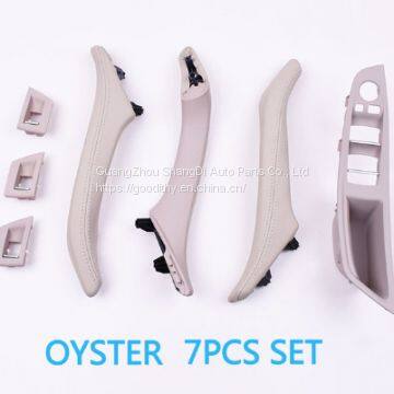 7 Colors 7PCS RHD Right Hand Driver Interior Door Quality Leather Pull Handle Set for BMW 5 Series F10 520 523 525 528 530 535 photo-3