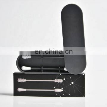 Reusable Cotton Swab Ear Cleaning Silicone Washable Makeup Swabs Sticks Soft Flexible Make Up Tools Kit photo-7