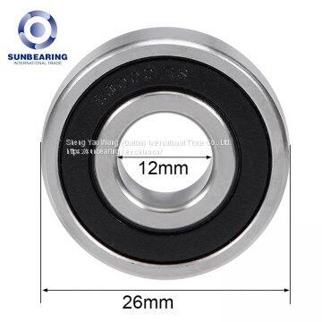 S6000-2RS Stainless Steel Deep Groove Ball Bearing 10*26*8mm SUNBEARING