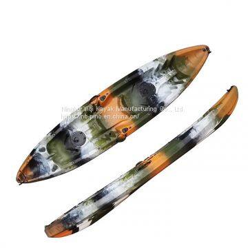 Tandem double person sit on top family kayak