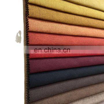 2020 High quality upholster 100% polyester woven trending products coating sofa linen look fabric