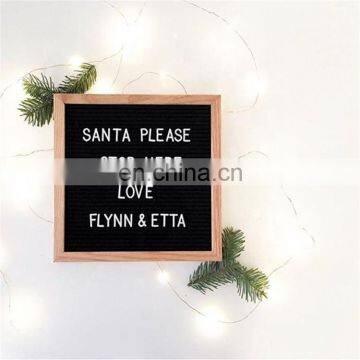 DIY Factory Wooden Display Changeable Hexagonal Custom Size Oak Gray Felt Letter Boards photo-3