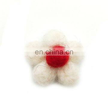 Factory Handmade 1 1/2'' Felt Flowers for Sale