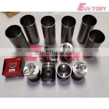 EXCAVATOR Overhaul DE08TIS rebuild kit piston ring liner cylinder head gasket bearing valve crankshaft conrod pump