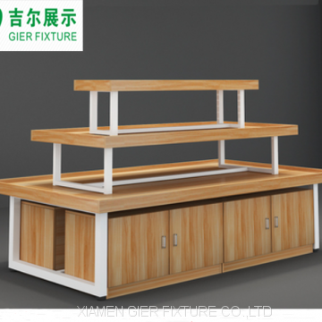 Wood Customized Grocery Store Shopping Mall Retail Store Shoes Display Rack and Stand photo-4