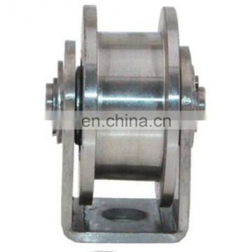 73*30mm SUS201 U Groove Wheels Pulley Drawer Sliding Gate Castor Roller photo-3