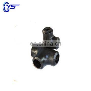 ANSI A234 WPB Butt-welded ANSI A234 WPB equal tee seam welding melt pipe fitting reducing equal tee