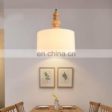 Best quality white wood ring rounds pendant lamps E27 buld room light for home decor dinner room