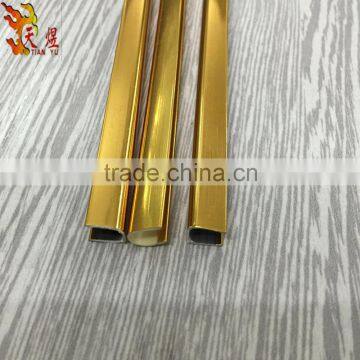 Best Quality Beauty Your Product 6mm u Shape Golden Shiny Plastic Cover Edge Trim Strip Plastic Components photo-3