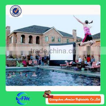 Outdoor adverting movice screen, inflatable projector screens, air vent screen