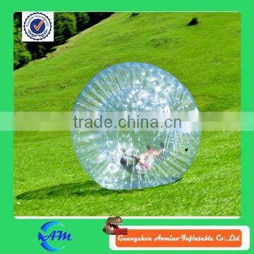 Low Price transparent 1.00 mm TPU Land or Water inflatable Zorb Ball For Sale