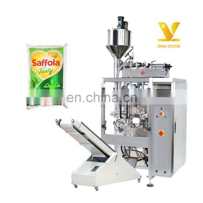 Sachet For Palm Cooking Oil Bagging Sauce Portable Packaging Filling And Measures In Grams Doypack Liquid Packing Machine