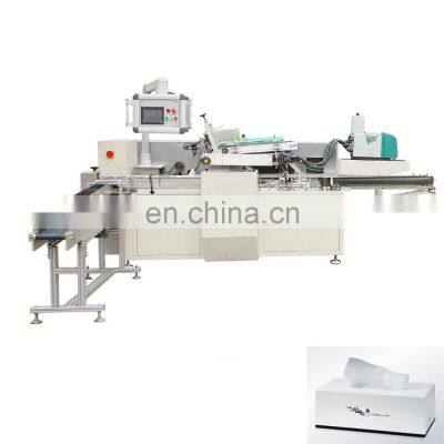 Automatic facial tissue box packing machinery