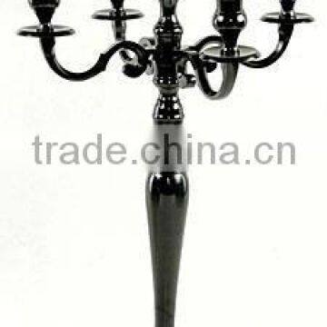 Decorative Wedding Candelabra, Black Tall Candelabra For Wedding Decor And Parties