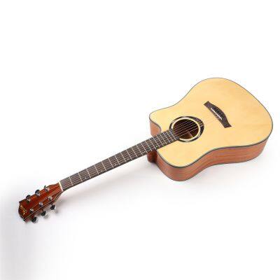 Factory high quality 41 inch acoustic guitar L820A with spruce top for sale