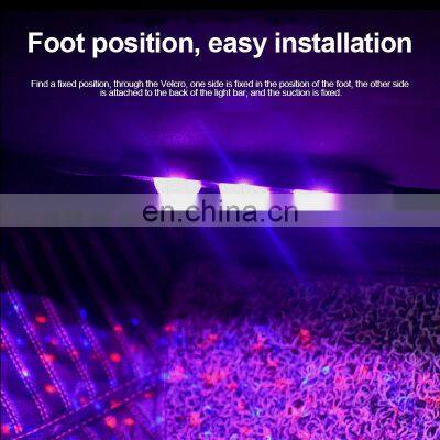 7Colors Car Ambient Foot Star Starry Light Interior Neon Atmosphere Light Music Voice Control USB LED RGB Auto Decorative Lamp photo-5