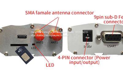 Moden Rs232 Rj45 Coma Open at GPS 4G 300Mbps Gateway Modem 4G Wifi Repeater 4G LTE CAT12 EM12-G