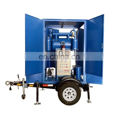 Fieldwork Transformer Oil Filtering Machine Movable Dielectric Oil Purification Machine