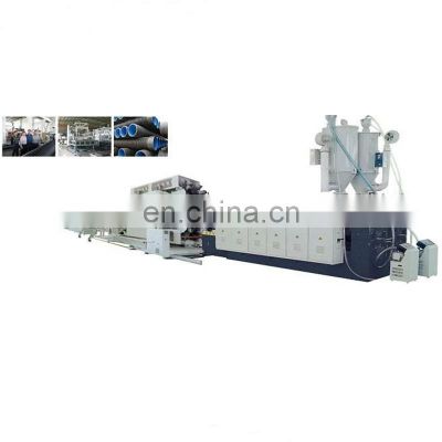 two layers double wall corrugated hdpe pe pipe extrusion machine