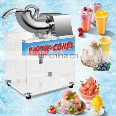 Commercial Electric Ice Shaver Crusher Snow Cone Making Machine Stainless Steel Shaved Ice Machine With Fining Crushing Effect photo-5