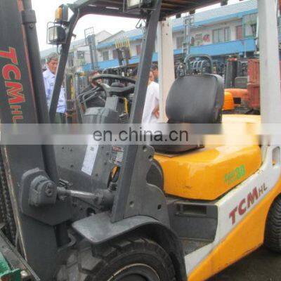 TCM FD30 3 ton forklift container mast used 3t tcm forklift for sale