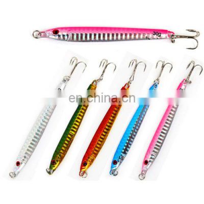 Factory Price 9.5cm/30g  Shore Casting Jigging Lure Lead Fish Salt Water Sea Fishing Metal Jig