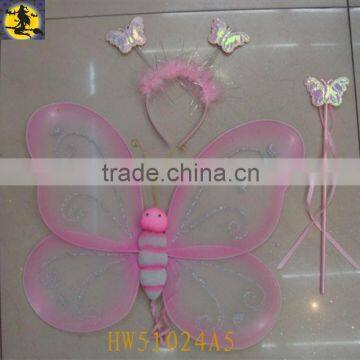 Hot-selling Pink Butterfly Wing Set with Crown and Wand