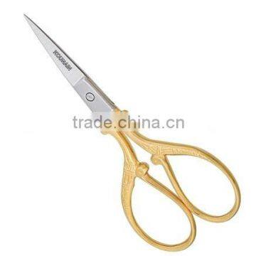 Fancy Nail and Cuticle Scissors Gold Handle