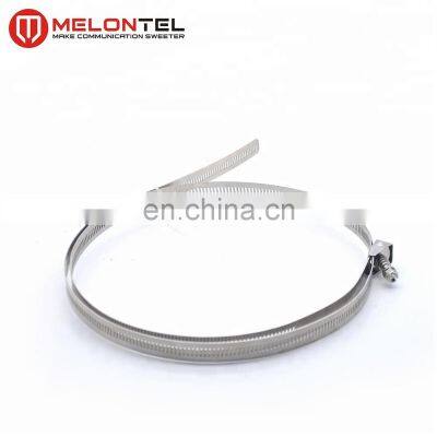 MT-1707 304 Stainless Steel Hose Post Pipe Clamp Stainless Steel Hoop Fastener Hoop Fastening Retractor for Pole Hose Clamp photo-4