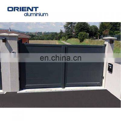 Prefab gate designs/easy installation prefab modern house swing gate