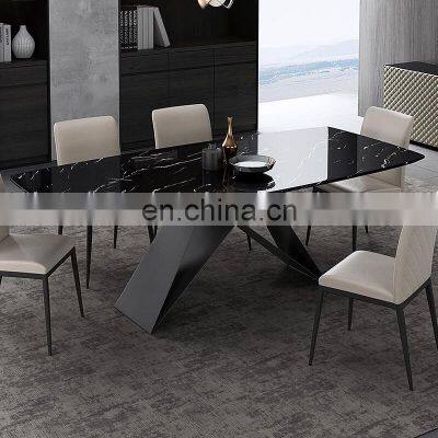 Italian Dining Room Furniture Modern Style 8 Seater Marble Dinning Table photo-5