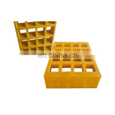 38*38mm Rectangle Concave Fiberglass Plastic FRP GRP Molded Grating FRP GRP Molded Grating