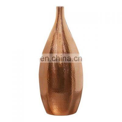 copper plated flower vase for wedding