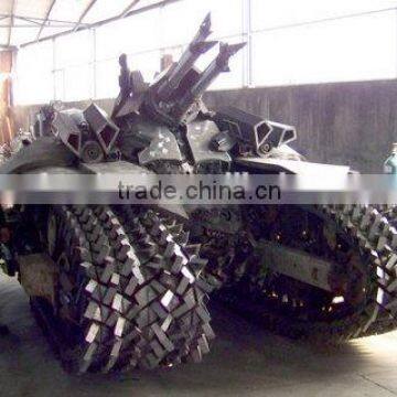 Garden Art Polished Stainless Steel Iron Car photo-3