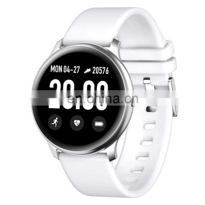 Kw19 Round Bracelet Sport Heart Rate Blood Pressure Oxygen Ip67 Waterproof Reloj Inteligente Smartwatch Kw19 Smart Watch