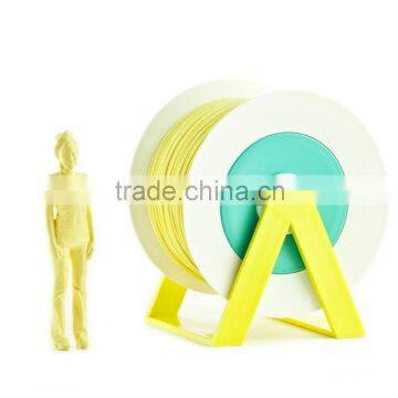 Pla 3d Printer Material Yellow Ochre Filament With the New Spool Convertible Into a Coat Hanger. Spool Holder Included.