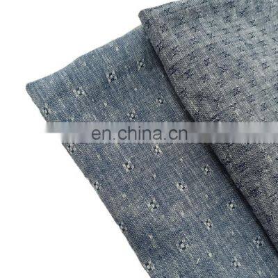 LINEN/COTTON YARN DYED FABRIC,HIGH QUALITY NOVELTY DOBBY CHECK photo-5