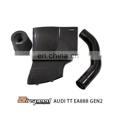 Real 100% Dry Carbon Fiber Cold Air Intake Quality Assurance High Efficiency Car Engine Replacement For AUDI TT EA888 GEN2