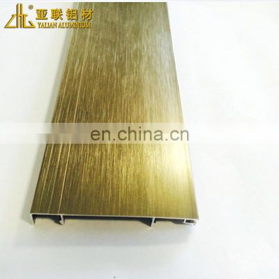 ISO certificated extruded aluminum trailer flooring,brushed aluminium skirting board,champagne aluminium alloy skirting