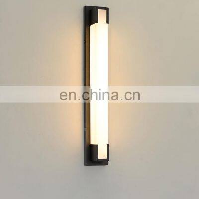 Aluminum Bedroom Nordic Design Decorative Acrylic Wall Lamp Long Wall Lamp IP65 Garden Wall Light