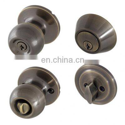 American Traditional Dead Bolt Door Combo Set Handle Door Knob Lock photo-2