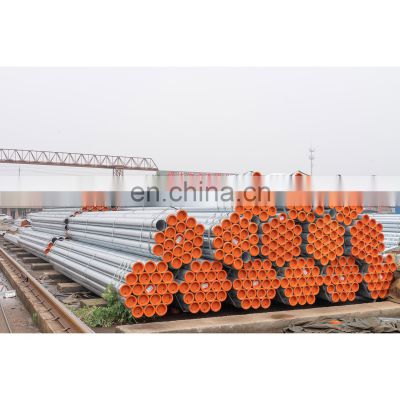 90mm galvanized round steel pipe gi tube price hot dip round galvanized pipe