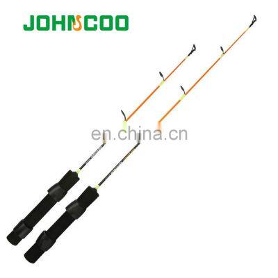JOHNCOO EXP Portable Mini Carbon Fiber 45CM 55CM Ice Fishing Rod