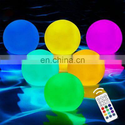 Trendy Outdoor Floating Beautiful RGB Waterproof Above Ground Accessories Cordless Table LED Swimming Pool Light